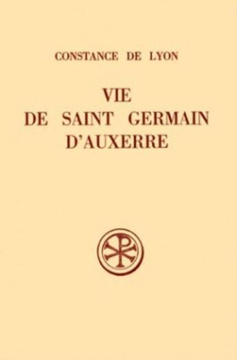 Couverture du livre « Vie de saint Germain d'Auxerre » de  aux éditions Cerf