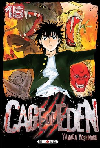 Couverture du livre « Cage of eden Tome 15 » de Yoshinobu Yamada aux éditions Soleil