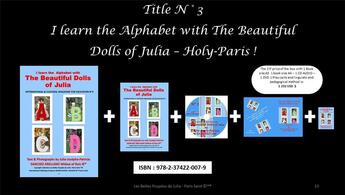 Couverture du livre « I learn the alphabet with the beautiful dolls of Julia » de Julia-Josepha-Patricia Sanchez aux éditions Croire Savoir Vouloir