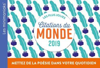 Couverture du livre « Les plus jolies citations du monde (édition 2019) » de  aux éditions Editions 365