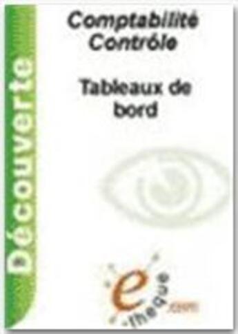 Couverture du livre « Tableau de bord » de Christophe Germain aux éditions E-theque