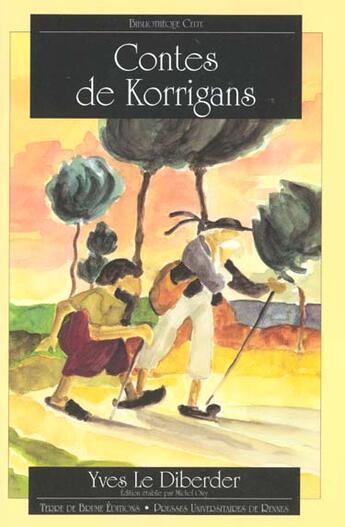 Couverture du livre « Contes des korrigans » de Yves Le Diberder aux éditions Terre De Brume