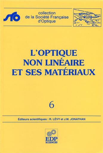 Couverture du livre « L'optique non linéaire et ses matériaux » de  aux éditions Edp Sciences