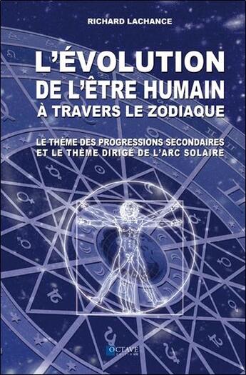 Couverture du livre « L'évolution de l'être humain à travers le zodiaque » de Richard Lachance aux éditions Octave