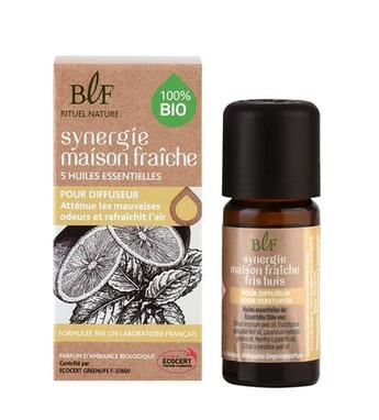 Couverture du livre « Synergie de 5 huiles essentielles bio maison fraiche 10 ml » de  aux éditions Dg-exodif