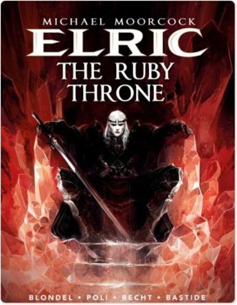 Couverture du livre « Michael Moorcock's Elric - Tome 1 - The Ruby Throne » de Julien Blondel aux éditions Titan Comics Streaming