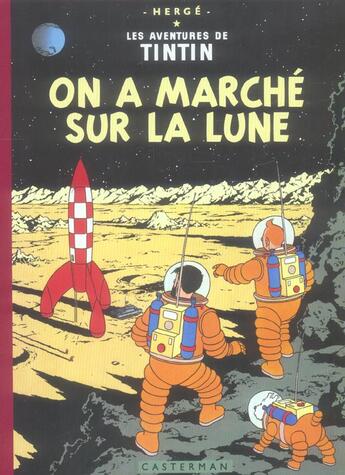 Couverture du livre « On a marché sur la lune » de Herge aux éditions Casterman