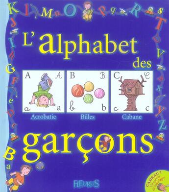 Couverture du livre « Mon premier alphabet ; l'alphabet des garçons » de Daniel Francois aux éditions Fleurus