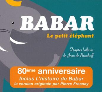 Couverture du livre « Babar le petit éléphant » de Brunhoff Jean De aux éditions Les Mots Magiques