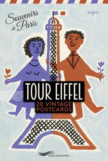 Couverture du livre « Tour eiffel 20 vintage postcards » de  aux éditions Parigramme