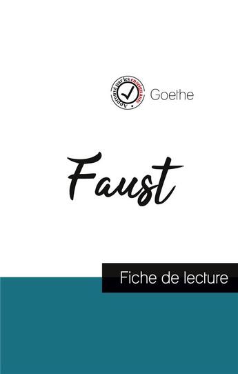 Couverture du livre « Faust, de Goethe » de  aux éditions Comprendre La Litterature