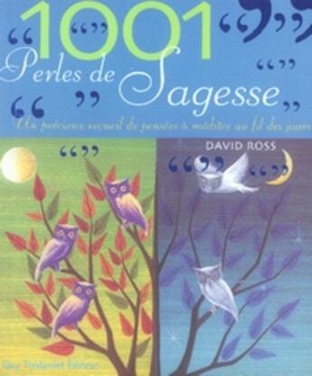 Couverture du livre « 1001 perles de sagesse » de David Ross aux éditions Guy Trédaniel