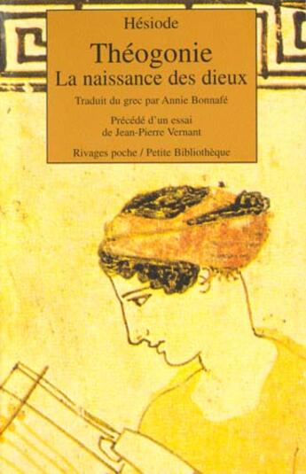 Couverture du livre « Theogonie - fermeture et bascule vers 9782743644260 - la naissance des dieux » de Hesiode aux éditions Rivages