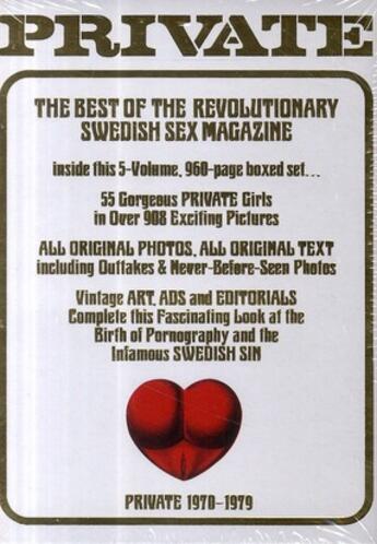 Couverture du livre « The private collection 1970-1979 ; the best of the revolutionary swedish sex magazine » de  aux éditions Taschen