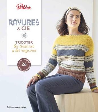 Couverture du livre « Tricot rayures » de  aux éditions Marie-claire