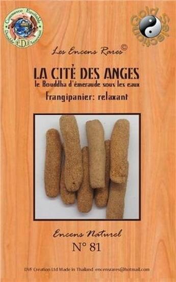 Couverture du livre « Encens rares : la cite des anges - relaxant - 25 gr » de  aux éditions Dg-exodif