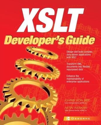 Couverture du livre « Xslt developer's guide » de Von See Chris aux éditions Mcgraw-hill Education