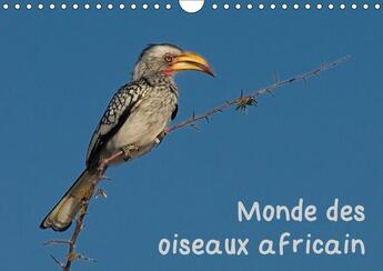 Couverture du livre « Monde des oiseaux africain calendrier mural 2019 din a4 horizontal - des portraits d oiseau fascina » de Wolf Gerald aux éditions Calvendo