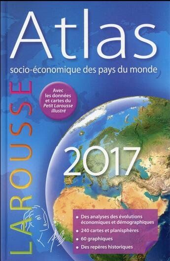 Couverture du livre « Atlas socio-économique des pays du monde 2017 » de  aux éditions Larousse