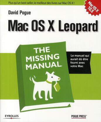 Couverture du livre « MAC OS X leopard » de Pogue David aux éditions Eyrolles