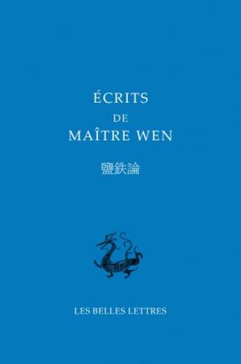 Couverture du livre « Écrits de maître Wen » de Anonyme aux éditions Belles Lettres