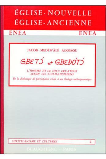 Couverture du livre « Gbeto et Gbedoto » de Jacob Agossou aux éditions Beauchesne