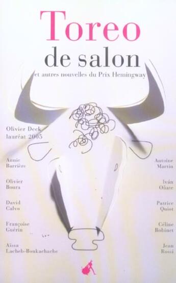 Couverture du livre « Toréo de salon autres nouvelles » de  aux éditions Au Diable Vauvert