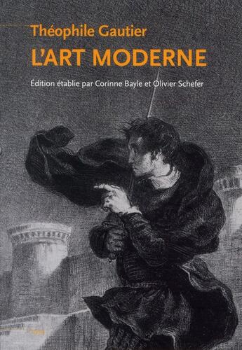 Couverture du livre « L'art moderne » de Theophile Gautier aux éditions Fage