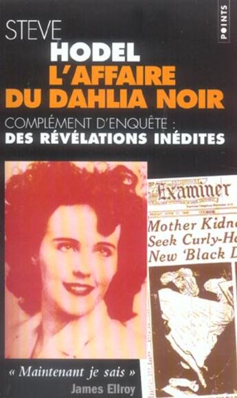 Couverture du livre « L'affaire du dahlia noir » de Steve Hodel aux éditions Points