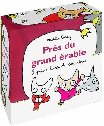 Couverture du livre « Près du grand érable ; 5 petits livres de sous-bois » de Malika Doray aux éditions Ecole Des Loisirs