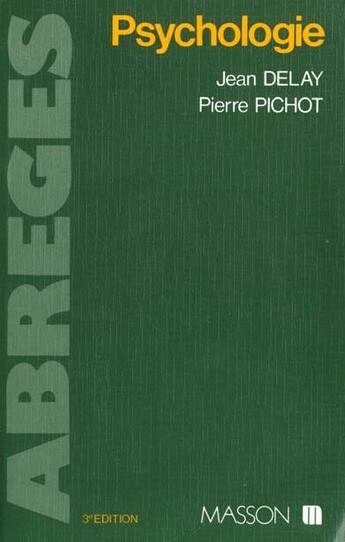 Couverture du livre « Psychologie » de Delay aux éditions Elsevier-masson