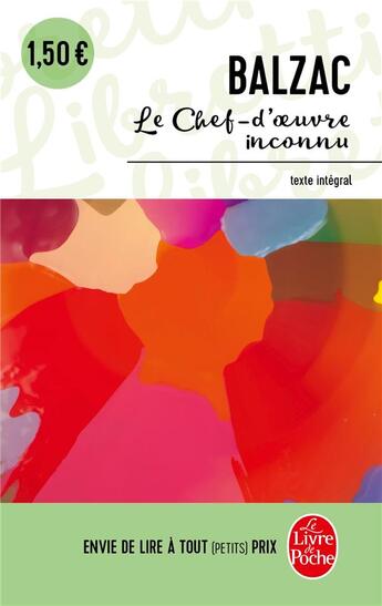 Couverture du livre « Le chef-d'oeuvre inconnu » de Honoré De Balzac aux éditions Le Livre De Poche