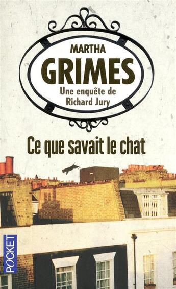 Couverture du livre « Ce que savait le chat » de Martha Grimes aux éditions Pocket