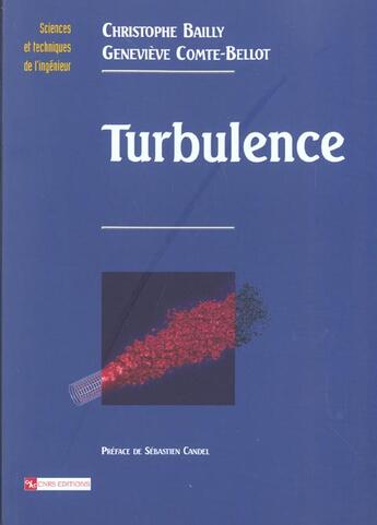 Couverture du livre « Turbulence » de Christophe Bailly et Geneviève Comte-Bellot aux éditions Cnrs