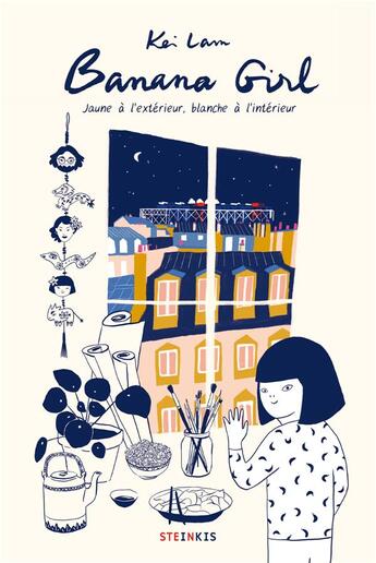 Couverture du livre « Banana girl ; jaune à l'extérieur, blanche à l'intérieur » de Kei Lam aux éditions Steinkis