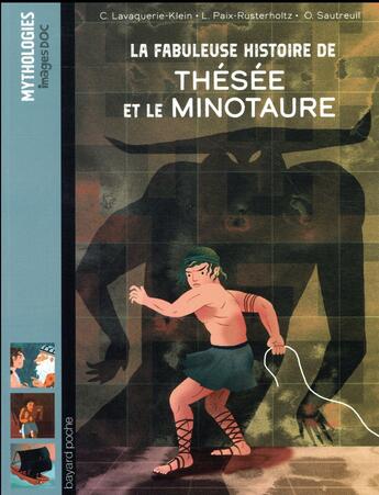 Couverture du livre « La fabuleuse histoire de Thésée et le minotaure » de  aux éditions Bayard Jeunesse