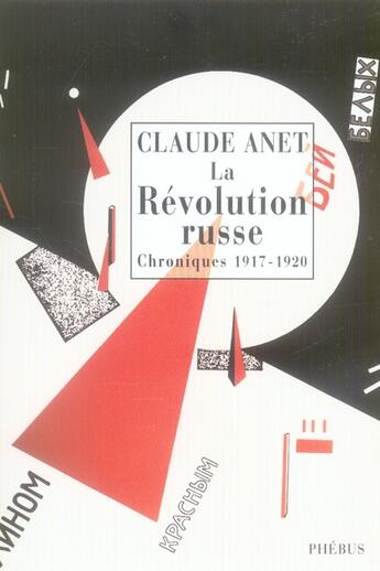 Couverture du livre « La révolution d'octobre » de Claude Anet aux éditions Phebus