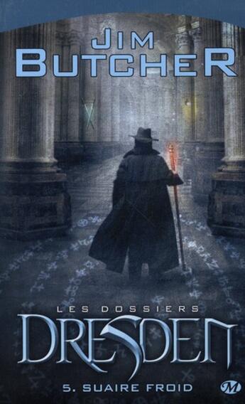 Couverture du livre « Les dossiers Dresden Tome 5 : suaire froid » de Jim Butcher aux éditions Bragelonne