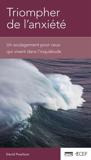 Couverture du livre « Triompher de l'anxiété ; un soulagement pour ceux qui vivent dans l'inquiétude » de David Powlison aux éditions Publications Chretiennes