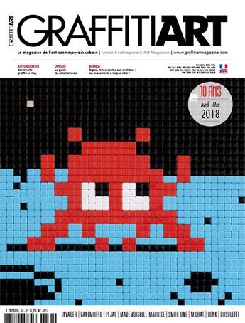 Couverture du livre « Graffitiart n 38 10 ans - avril/mai 2018 » de  aux éditions Graffiti Art