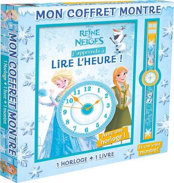 Couverture du livre « La Reine des Neiges ; j'apprends à lire l'heure » de  aux éditions Disney Hachette