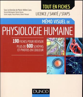 Couverture du livre « Mémo visuel de physiologie humaine » de  aux éditions Dunod