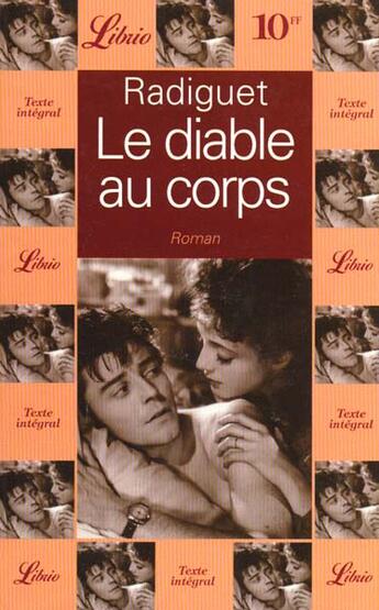 Couverture du livre « Diable au corps (le) - - roman » de Raymond Radiguet aux éditions J'ai Lu