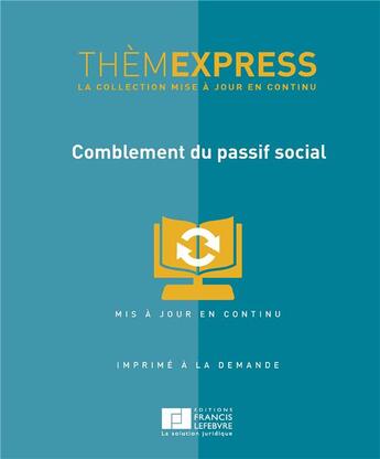 Couverture du livre « Comblement du passif social » de  aux éditions Lefebvre