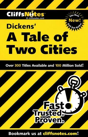 Couverture du livre « CliffsNotes on Dickens' A Tale of Two Cities » de Kalil Marie aux éditions Houghton Mifflin Harcourt