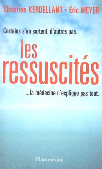 Couverture du livre « Les Ressuscités » de Christine Kerdellant aux éditions Flammarion