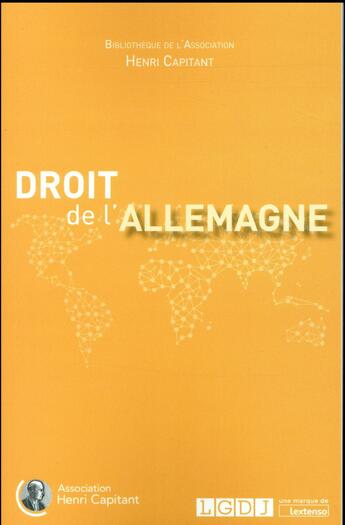 Couverture du livre « Droit de l'Allemagne » de  aux éditions Lgdj