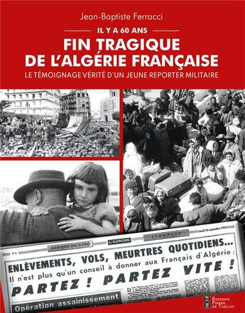 Couverture du livre « Reporter en Algérie » de Jean-Baptiste Ferracci aux éditions Editions Pierre De Taillac