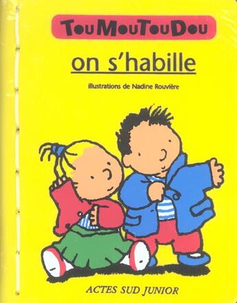 Couverture du livre « On s'habille » de Claude Helft aux éditions Actes Sud