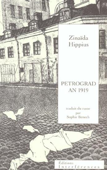 Couverture du livre « Petrograd an 1919 » de Zinaida Hippius aux éditions Interferences